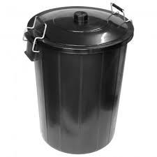 DUSTBIN - 90LTR WITH CLIP ON LID  
