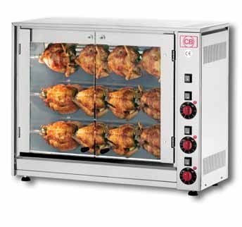 3 Spit 12 Chicken Electric Rotisserie 