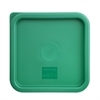 HYGIPLAS SQUARE FOOD STORAGE LID - GREEN MED FITS 5.5- 7LTR STORAGE CONTAINER 