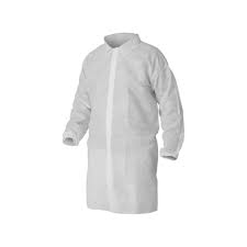 Polypropylene Lab/Visitor Coat XL (white) 50 PACK  