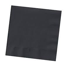 Napkin 2Ply 33cm Black (1000) 